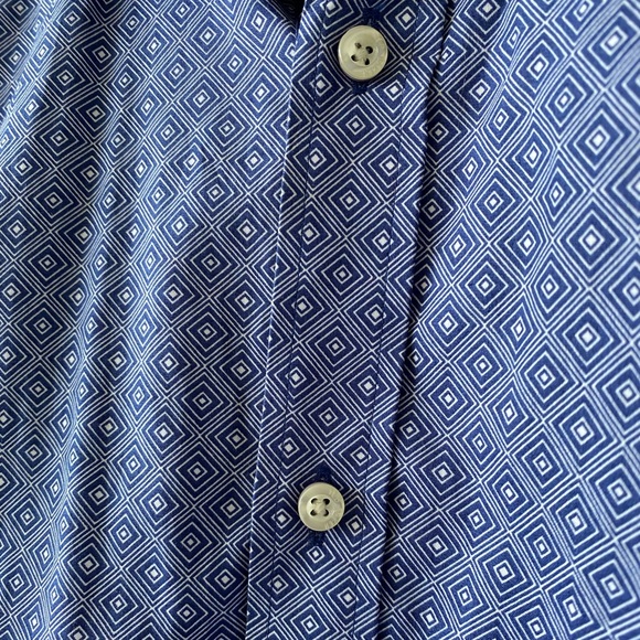 Mens geometric pattern dress shirt - Picture 3 of 6
